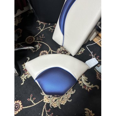 NEW PONTOON SEATS BLUE AND WHITE SYLVAN MIRAGE